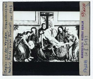 Weyden, Kreuzabnahme (Madrid Prado P002825)