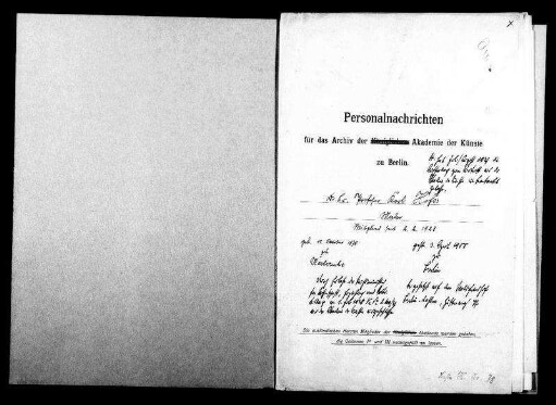 Hofer, Karl Christian Ludwig - Maler 1923 - Februar - 2