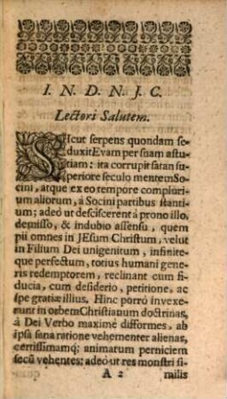 Testimonium Spiritus, per prophetas datum : datum contra Socini phlyarias