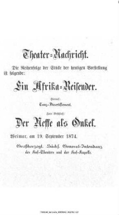 Der Neffe als Onkel