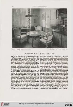 Wohnraum und Menschen-Mass