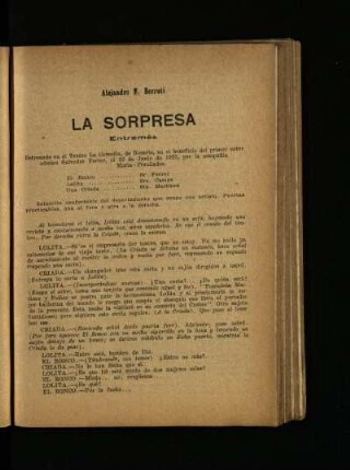 La sorpresa