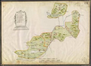7: Ämter Sangerhausen, Sittichenbach, Wendelstein, Heldrungen, Sachsenburg, Weißensee, 1726 : 7 : Ämbter Sangerhausen, Sittichenbach, Wendelstein, Helldrungen, Sachsenburg, Weißensee . - [Ca. 1:125 000]. - Dresden, 1726. - 1 Kt. : kol. Federzeichn.