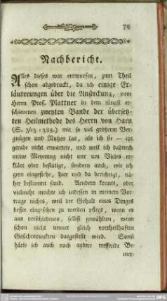 Nachbericht