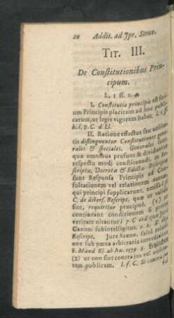 Tit. III. De Constitutionibus Principum