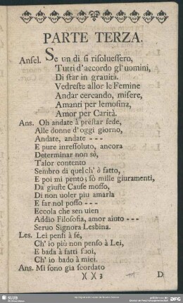 Parte Terza