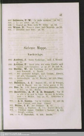 Siebente Mappe