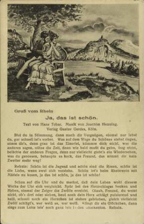 Ja, das ist schön.