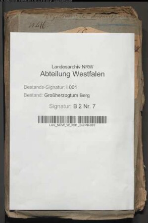 Extrakte der Hauptkontributionskasse der Grafschaft Horstmar