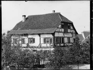 Reichenau Mittelzell Fachwerkhaus Altes Rathaus Außenansicht von Nordosten