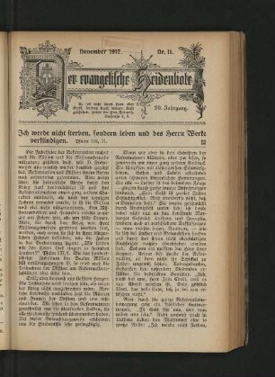 Nr. 11. November 1917.