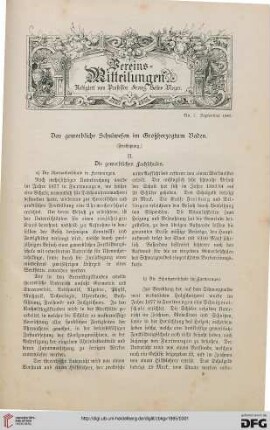 Vereinsmitteilungen Nr. 7 (September 1885)