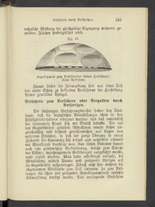 Verfahren zum Versilbern oder Vergolden durch Aufspritzen