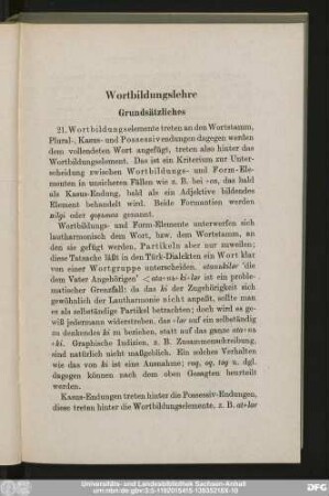 Wortbildungslehre
