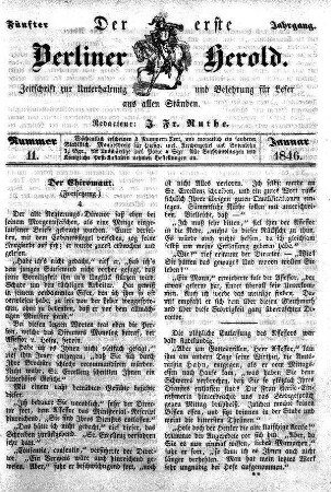 Nummer 11, Januar 1846