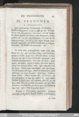 III. Pronomen