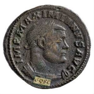 Münze, Follis, 303 - 1. Mai 305 n. Chr.