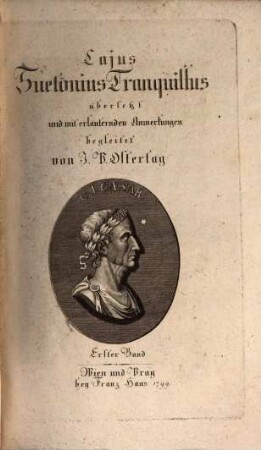 Caius Suetonius. Bd. 1