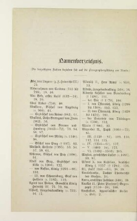 Namenverzeichnis