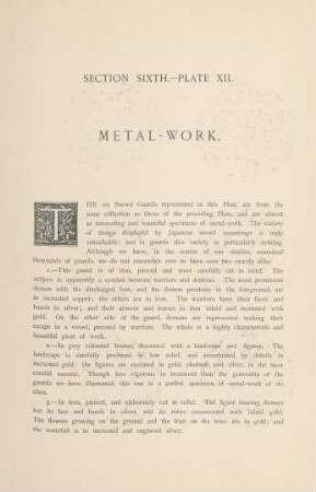 Plate XII. Metal-work