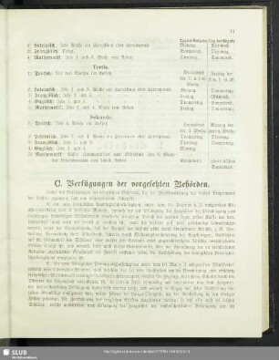 C. Verfügungen der vorgesetzten Behörden