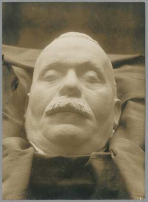 Totenmaske Friedrich Ebert, 1925, Gips