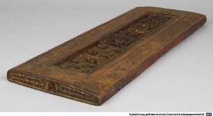 Tibetischer Buchdeckel (Oberdeckel) zur Handschrift Śes-rab-kyi pha rol-tu phyin-pa brgyad stoṅ , Bd. Ka [=Bd. 1] - BSB Cod.tibet. 148#Buchdeckel1
