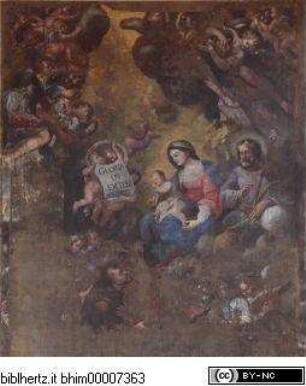 Der heilige Franz von Assisi spielt die Geburt Christi in der Grotte von Greccio nach