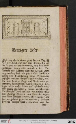 Geneigter Leser