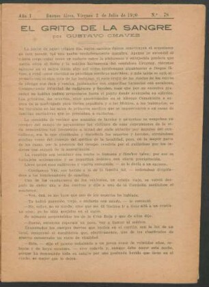 1920007800: El grito de la sangre