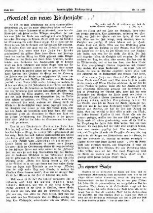 „Gottlob! Ein neues Kirchenjahr…“