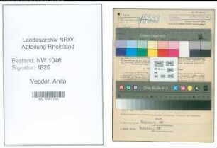 Entnazifizierung Anita Vedder , geb. 22.01.1897 (Postassistentin)