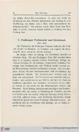 V. Freiburger Professorat und Direktorat (1840-1845)