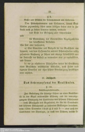 II. Abschnitt. Das Lehrerpersonal der Realschulen