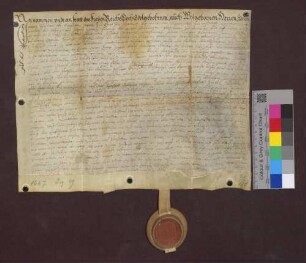 Hans Müller von Weiler verkauft an Georg Zipfel zu Eschbach die Mühle zu Eschbach um 360 Gulden.