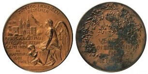 Hamburg: Medaille zum 300jährigen Bestehen der evangelisch-reformierten Gemeinde 1602-1902