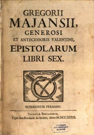 Epistolarum libri sex