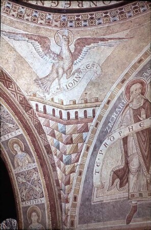 Maria als Ecclesia mit den Evangelistensymbolen