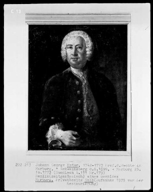 Bildnis Johann Georg Estor (1699-1773), 1742-1773 Professor der Rechte in Marburg