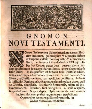 Gnomon Novi Testamenti : In Qvo Ex Nativa Verborvm Vi Simplicitas, Profvnditas, Concinnitas, Salvbritas Sensvvm Coelestivm Indicatvr