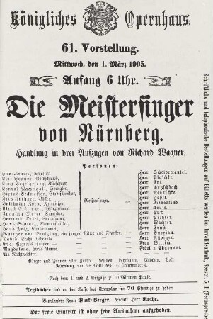 Musik | Musik in der Zeit von 1851 bis heute | Musiktheater | 1901-1910