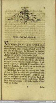 Vorerinnerungen