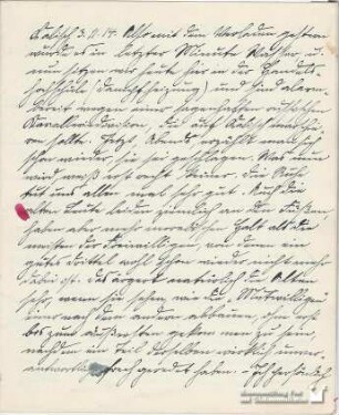 Ernst Emmerich an seine Eltern am 03.11.1914 (3.2011.3530)