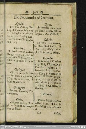 De Nominibus Deorum