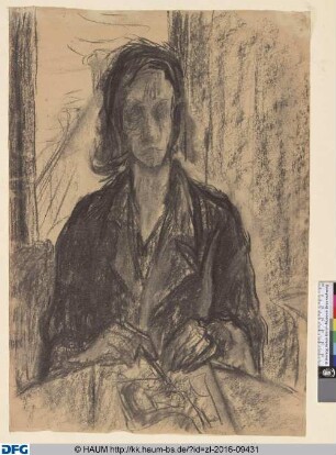 Self-Portrait with Drawing [Selbstporträt mit Zeichnung]