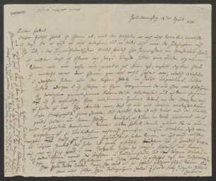 Brief an Jacob Grimm : 12.04.1838-03.05.1839