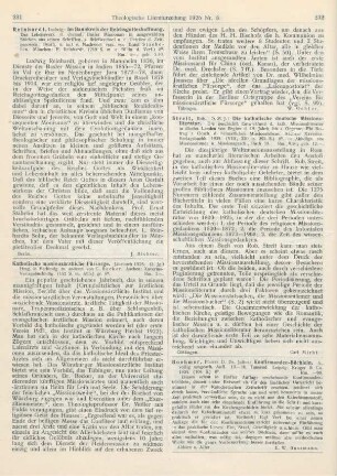 232 [Rezension] Streit, Robert, Die katholische deutsche Missionsliteratur