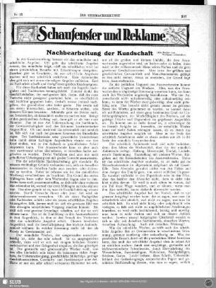 Schaufenster und Reklame