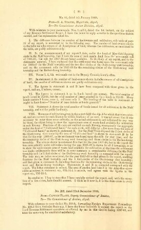 [Letter from Captain Plant, deputy commissioner of Ramree, to the commissioner of Arakan]