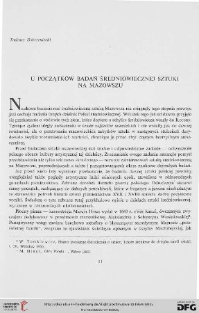 8: U początków badań średniowiecznej sztuki na Mazowszu